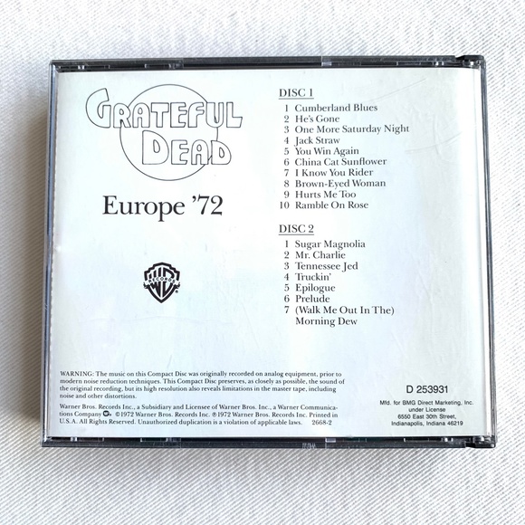 Grateful Dead Europe '72 CD 2-Disc Set - Picture 2 of 4